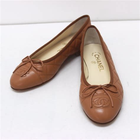 chanel flat shoes brown|where to buy chanel flats.